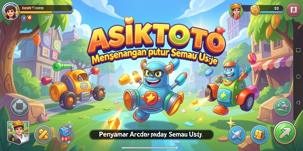 Screenshot utama ASIKTOTO menampilkan aksi gameplay seru dalam game Arcade.