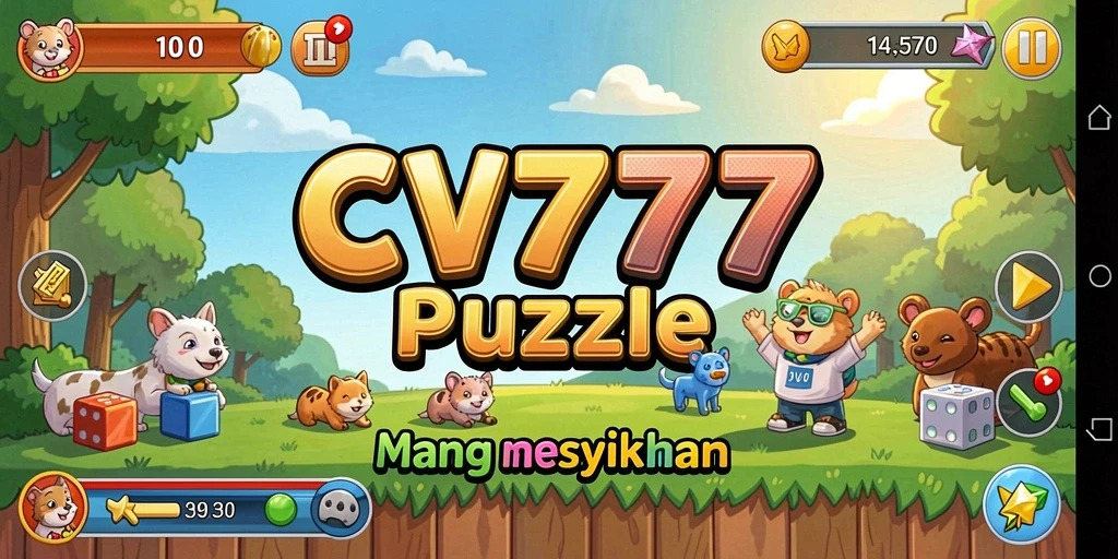 Screenshot gameplay CV777 menampilkan tantangan Puzzle yang mengasyikkan.