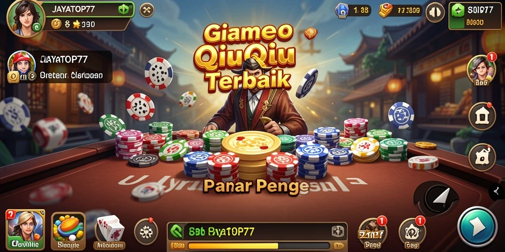 Tampilan utama gameplay QiuQiu yang mendebarkan di JAYATOP77.