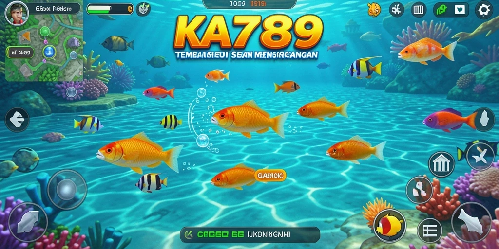 Tampilan menarik dari gameplay Tembak Ikan KA789.