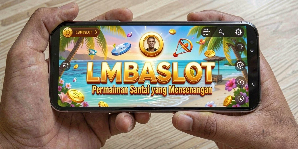 Tampilan gameplay LMBASLOT yang penuh warna dan menarik.