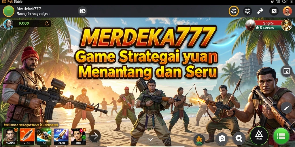 Tampilan gameplay strategis MERDEKA777 yang mendebarkan.
