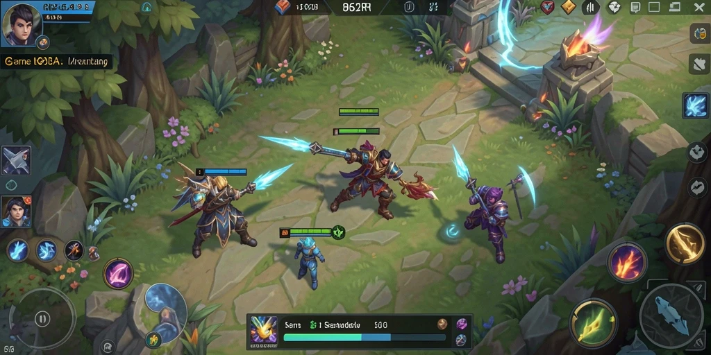 Screenshot gameplay RP62RP menampilkan pertempuran seru antara tim yang saling berhadapan.