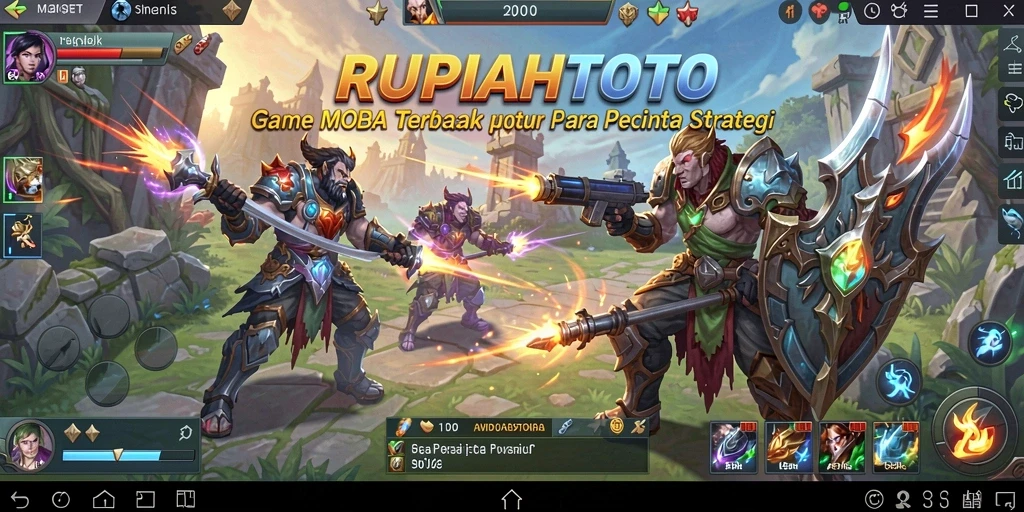 Screenshot RUPIAHTOTO menunjukkan aksi seru pertempuran tim.